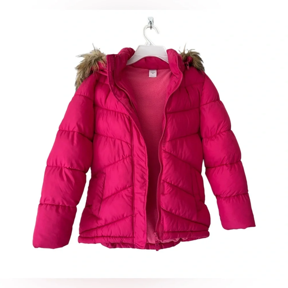 Arizona Jean Company Girls Winter Jacket, Pink, Size M (10/12) - Picture 1 of 13